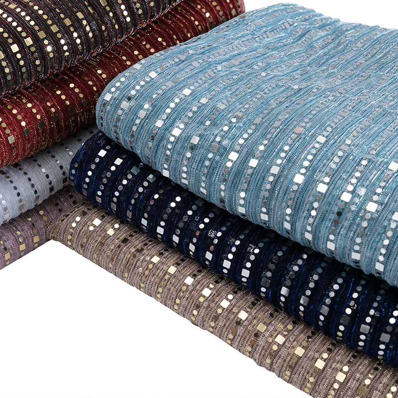 Sequin Fabric Sari Crepe Mesh Lace Glitter Fabric ..